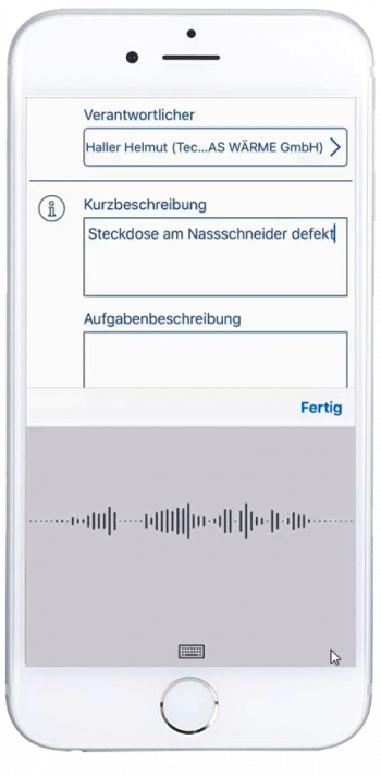 syneris SpontanAPP mit Spracheingabe