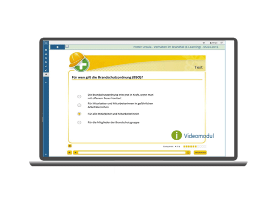 Unterweisungen mit integrierten eLearningmodulen