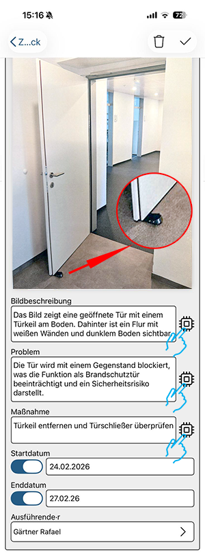 KI-unterstützte Begehung mit syneris